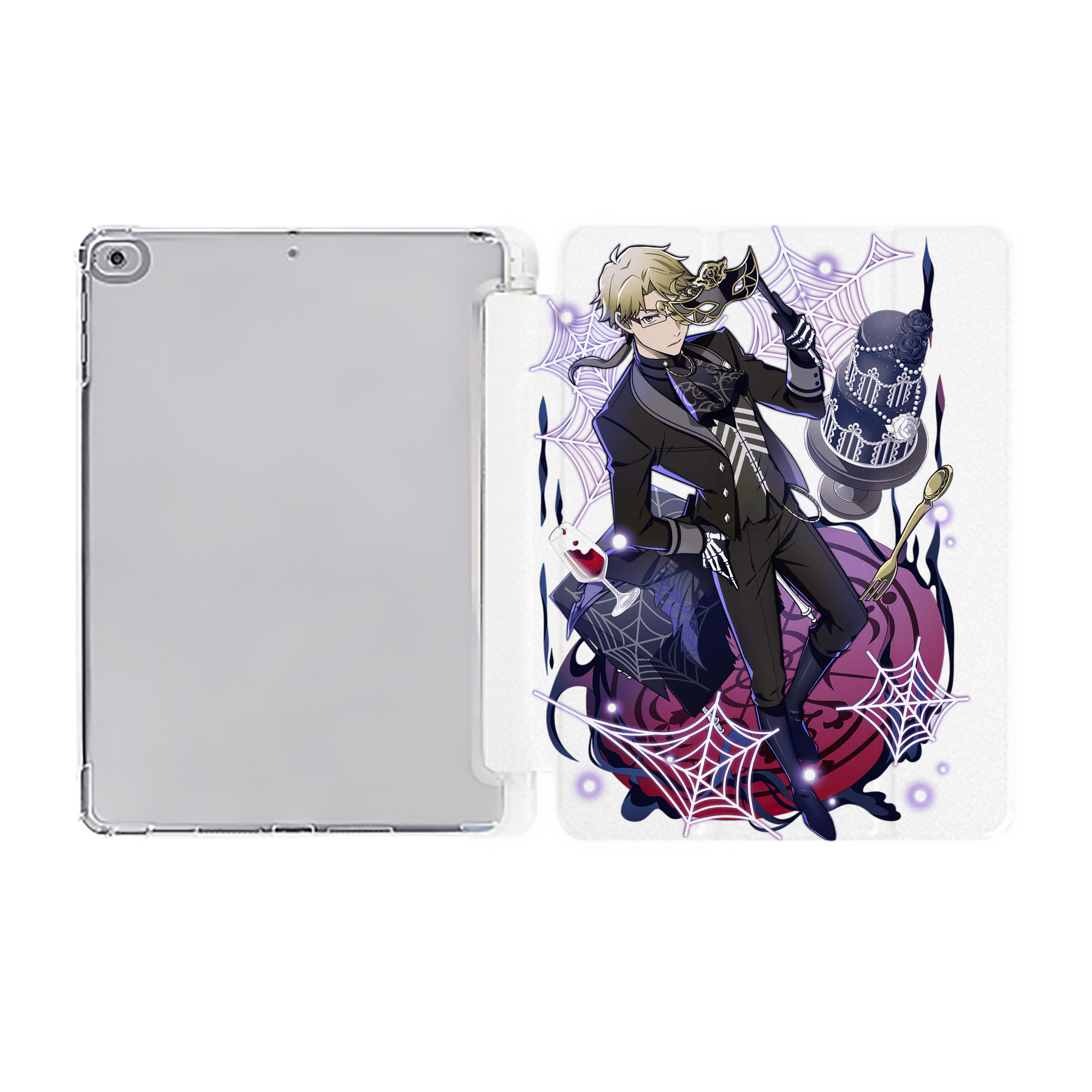 （画像用） 文豪ストレイドッグス Bungo Stray Dogs IPad ケース ペン収納付き 三つ折りスタンド PUレザー×シリコン 対応機種9.5/10.5/10.9インチ